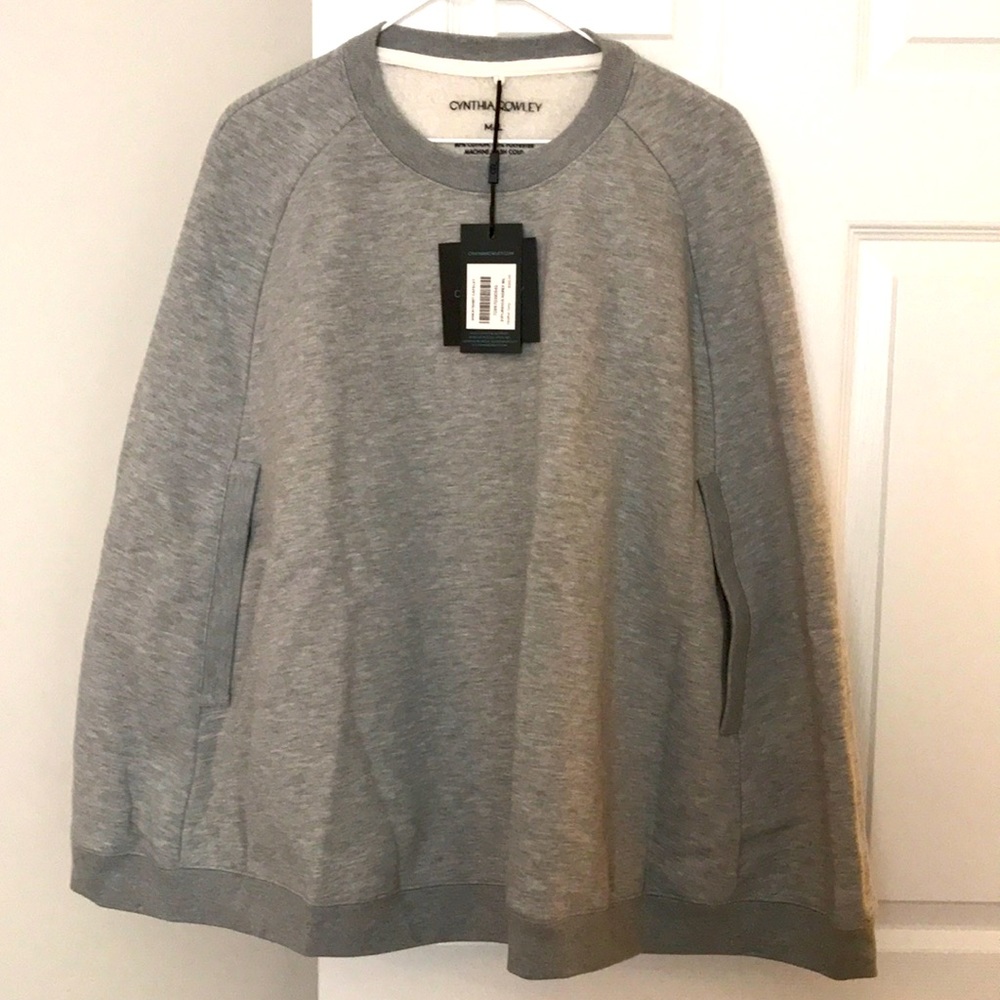 Cynthia Rowley Cotton Sweatshirt Capelet. Size M/L.
